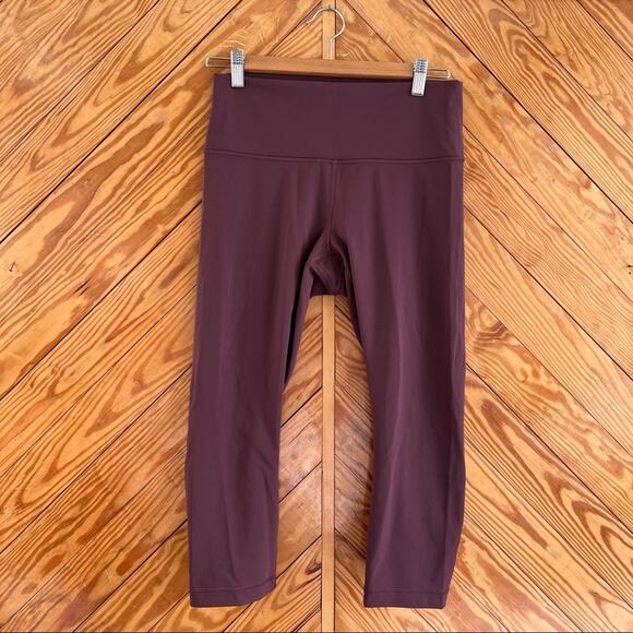 Lululemon High Rise Wunder Under Crop Legging Dark Adobe - Picture 3 of 9